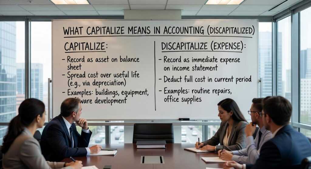 what capitalize means in accounting discapitalied