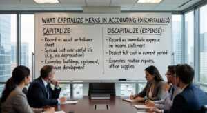 what capitalize means in accounting discapitalied