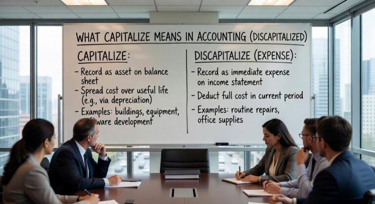 what capitalize means in accounting discapitalied